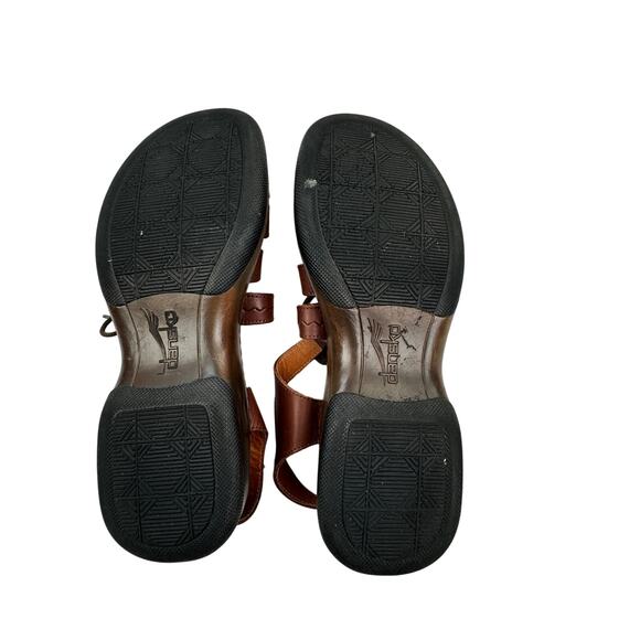 Dansko Brown Leather Elena Lace Up Gladiator Comfort Sandals Women's 41/10.5-11 - Picture 9 of 10